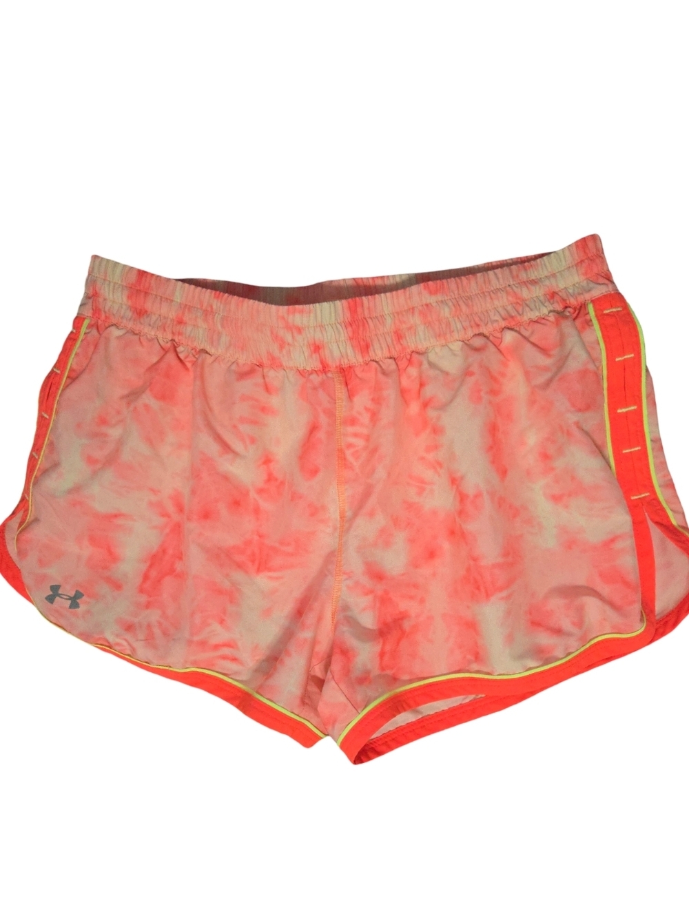 Under Armour Women's Coral Pink Tie-Dye Athletic Shorts